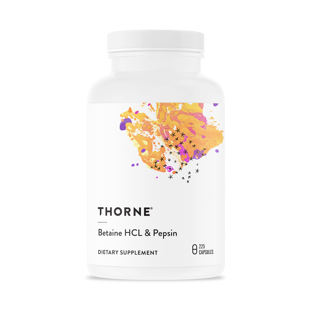 Thorne Betaine Hcl & Pepsin 225 Capsules Pakistan