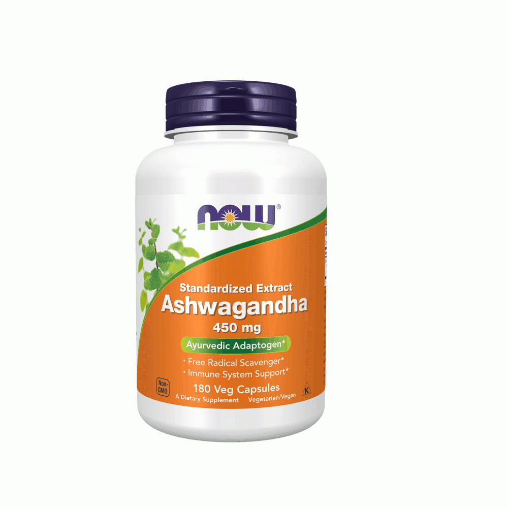 Ashwagandha 450mg | Standardized Extract Ayurvedic Adaptogen for Stress & Immunity 180 Vegan Capsules