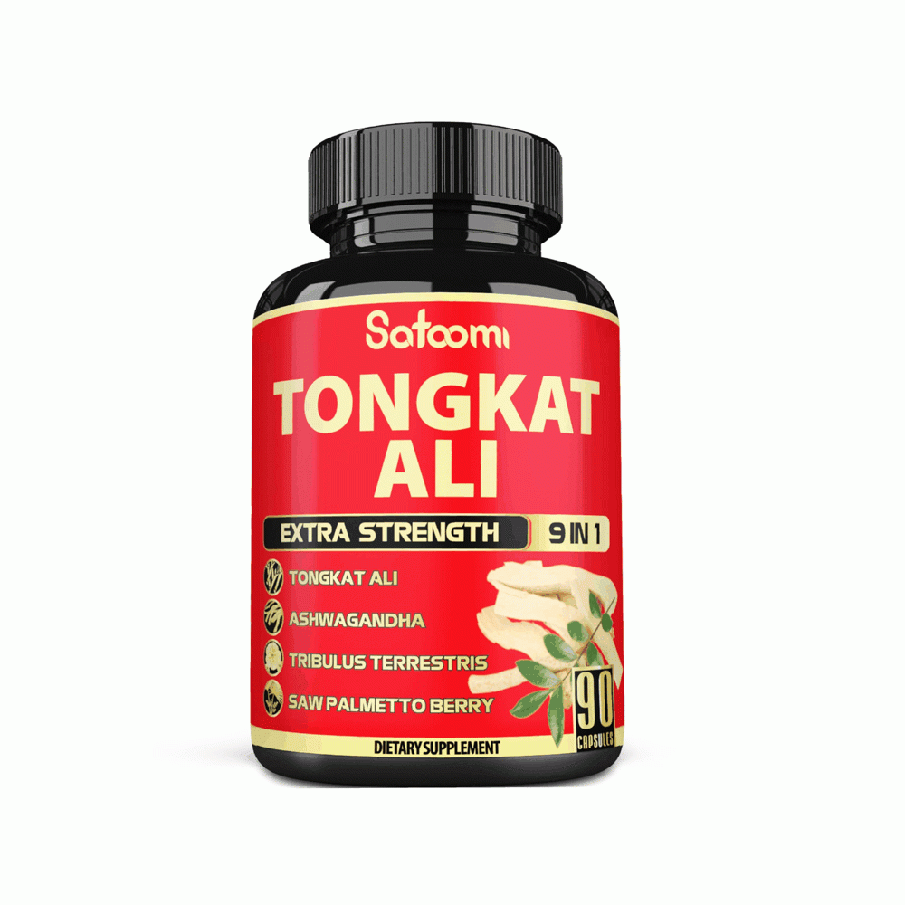 Sotcom Extra Strength 9-In-1 Tongkat Ali Powerful Blend with Ashwagandha Tribulus & Saw Palmetto 90 Capsules