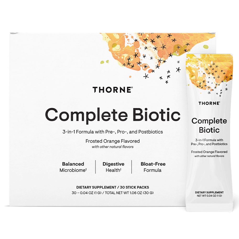 Thorne Complete Biotic Frosted Orange Flavor - 30 Packets