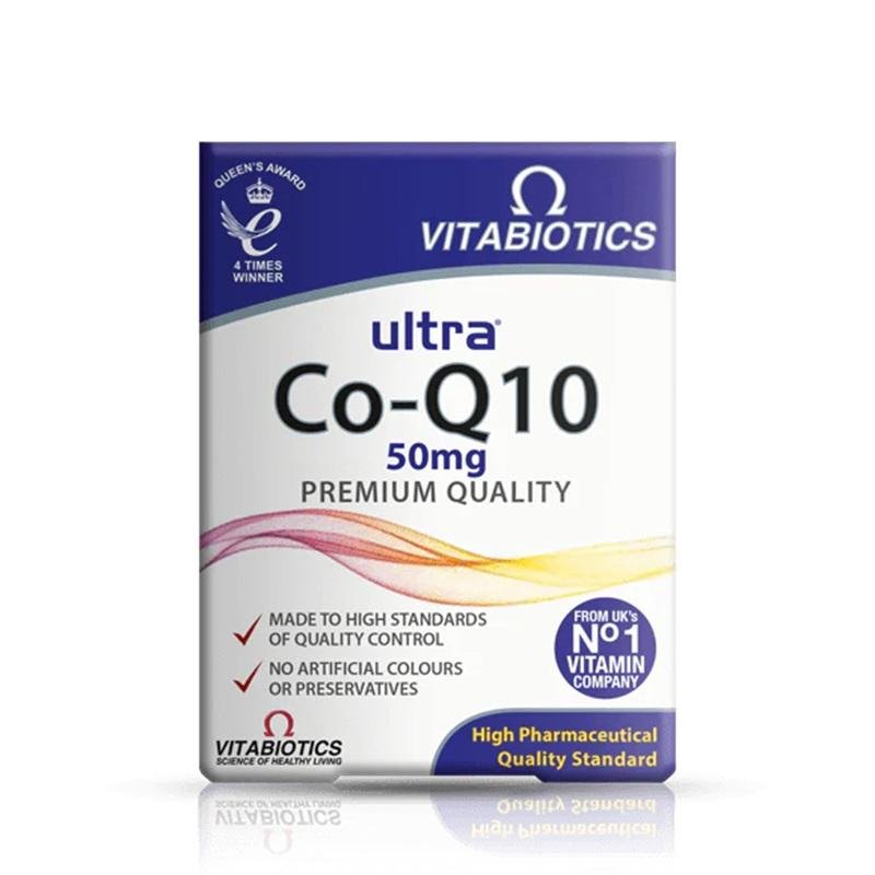 Vitabiotics Ultra Co-Q10 50mg - Premium Quality Antioxidant Support