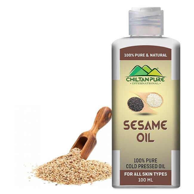 ChiltanPure Sesame Oil – Natural & Cold-Pressed (140ml)