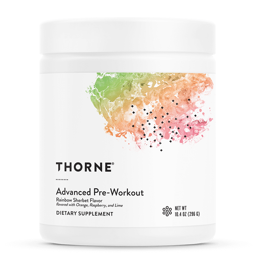 Thorne Advanced Pre-Workout Rainbow Sherbet Flavor - 40 Scoops