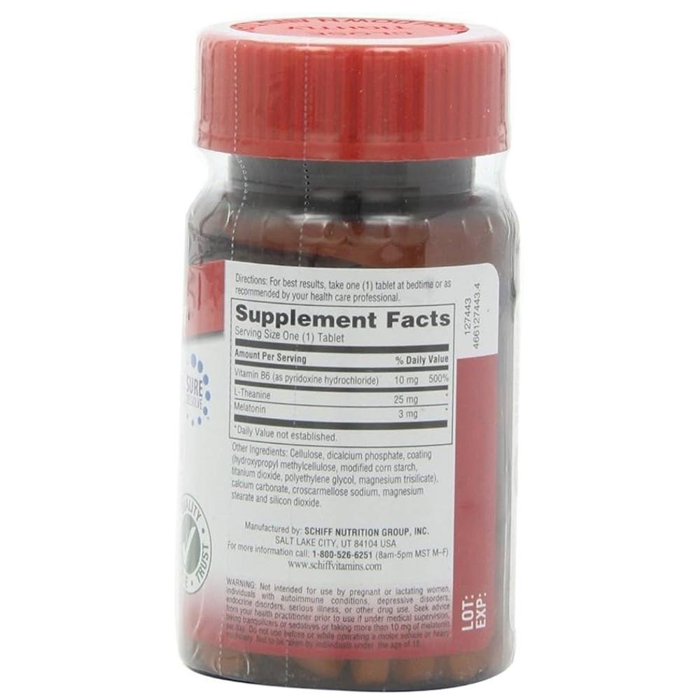 Schiff Melatonin Plus 3mg Melatonin with 25mg Theanine thumbnail 2