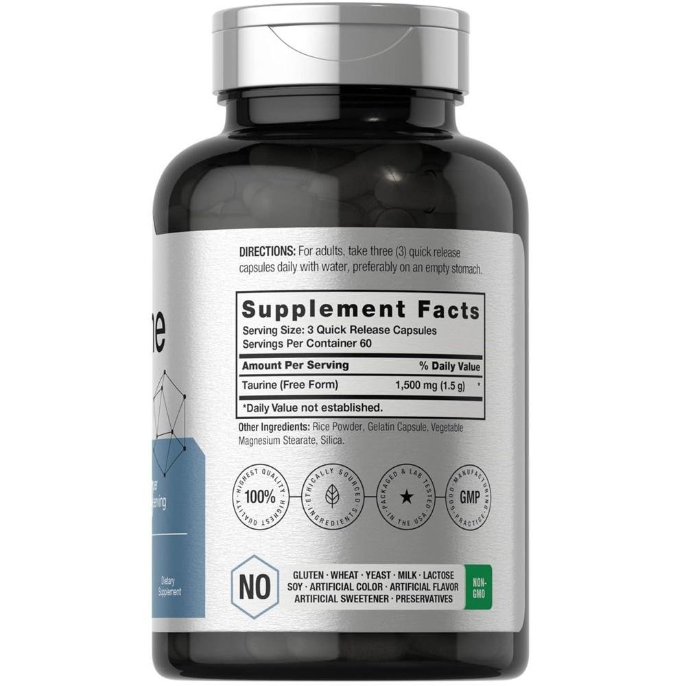 Horbäach Taurine 1500mg - Energy & Performance thumbnail 2