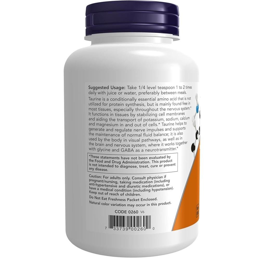 Now Taurine Pure Powder 227g thumbnail 3