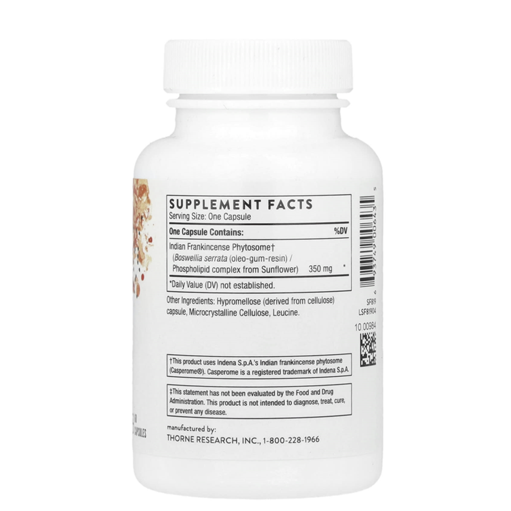 Thorne Boswellia Phytosome 60 Capsules thumbnail 2