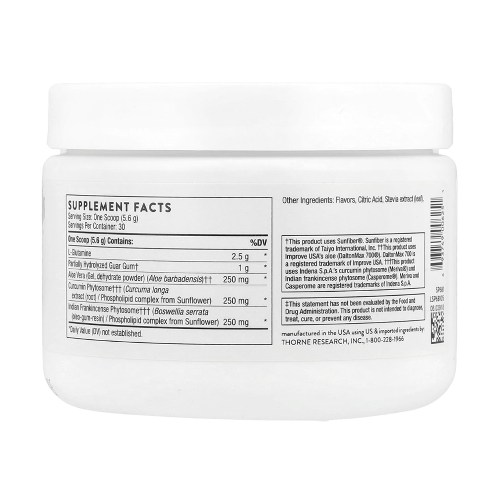Thorne Leaky Gut Support Orange Vanilla Flavored - 30 Scoops thumbnail 3