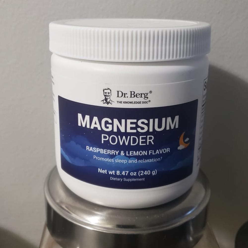 Dr Berg Magnesium Powder Drink Raspberry Lemon Flavor | Promotes Sleep – 50 Servings thumbnail 4
