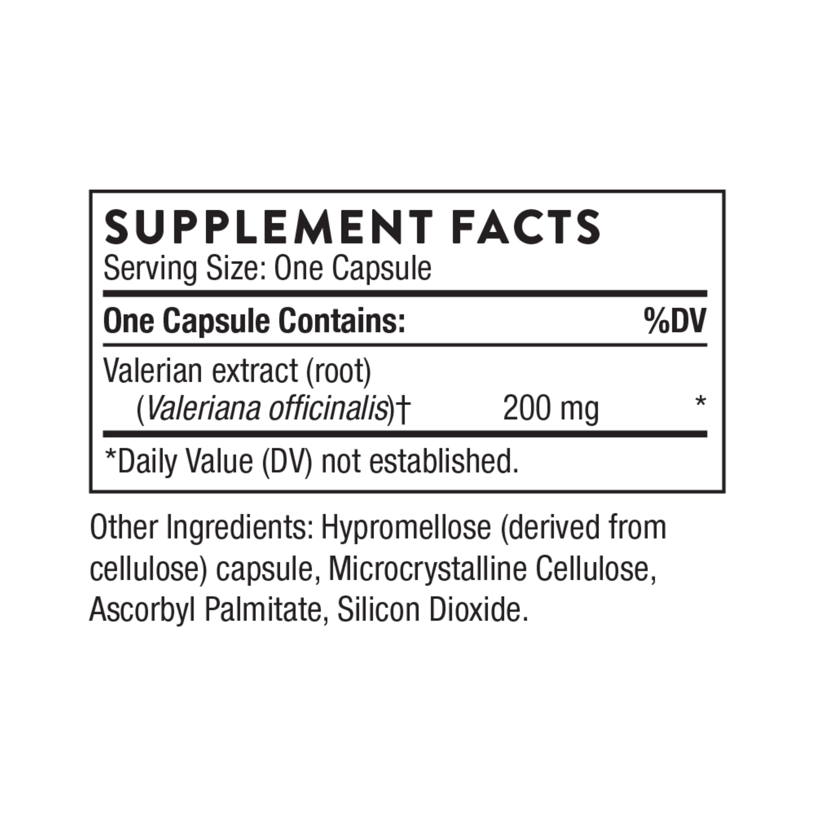 Thorne Valerian Root Herbal Sleep Support - 30 Capsules thumbnail 3