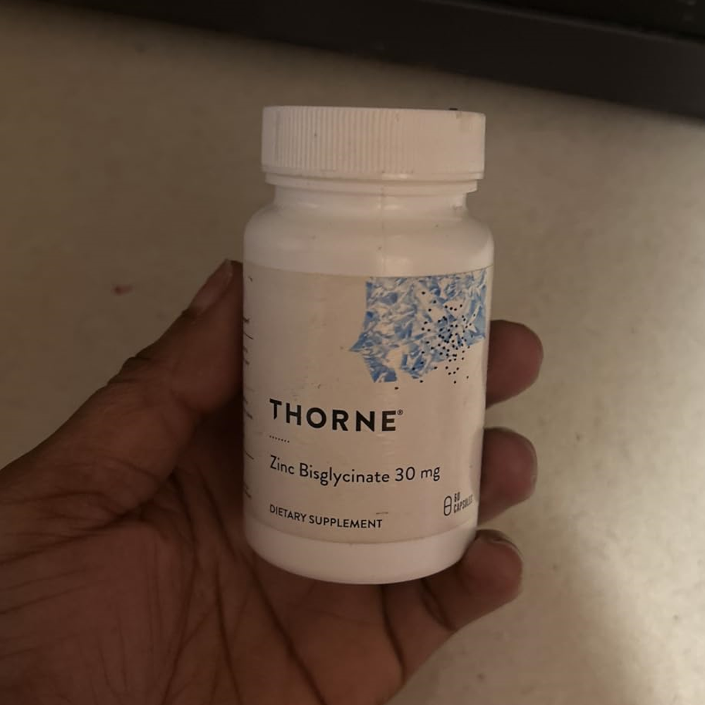 Thorne Zinc Bisglycinate – 30 Mg, 60 Capsules thumbnail 5