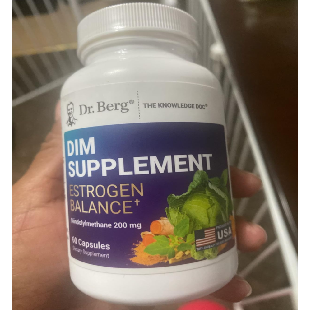 Dr Berg Dim Supplement Estrogen Balance | Hormonal Balance – 60 Capsules thumbnail 5
