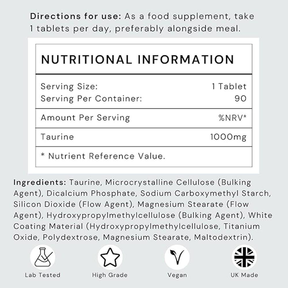 Futuro Labs Taurine 1000mg – Overall Wellness thumbnail 3