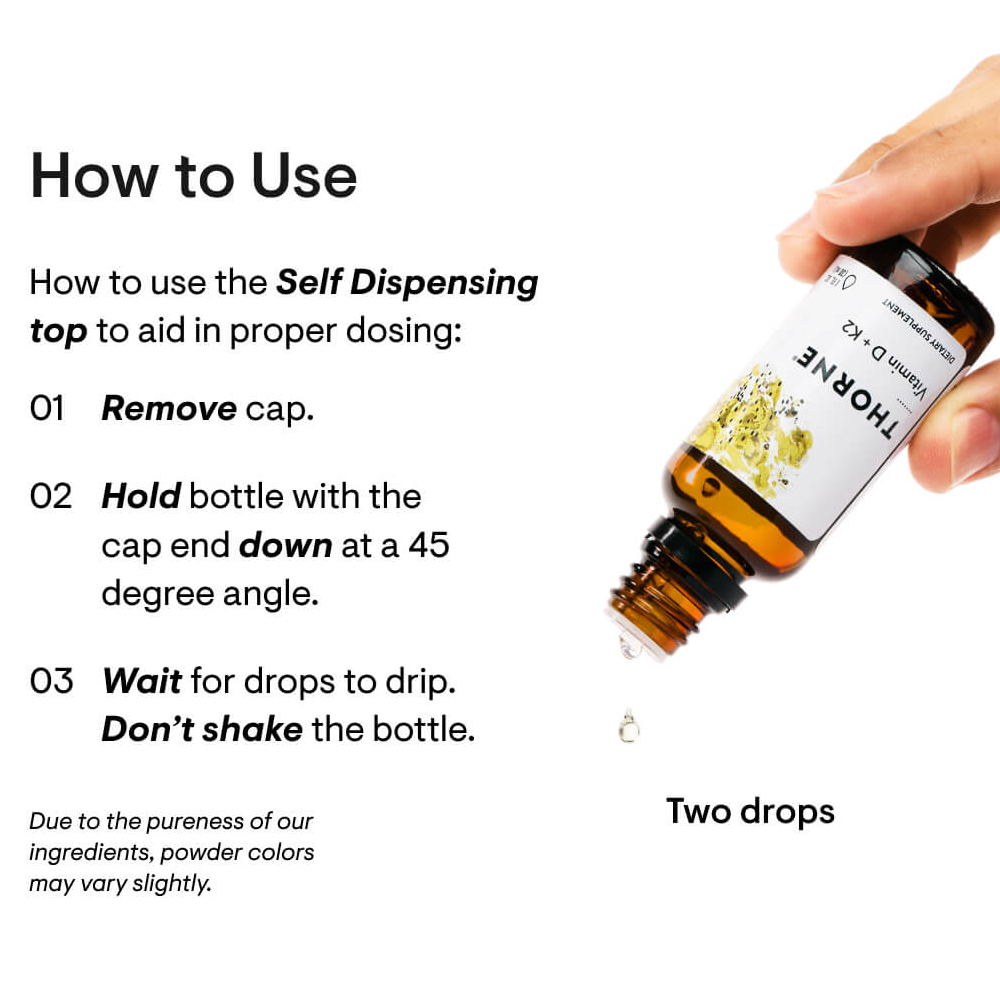 Thorne Vitamin D + K2 Liquid | Health Support - 30 Ml thumbnail 3