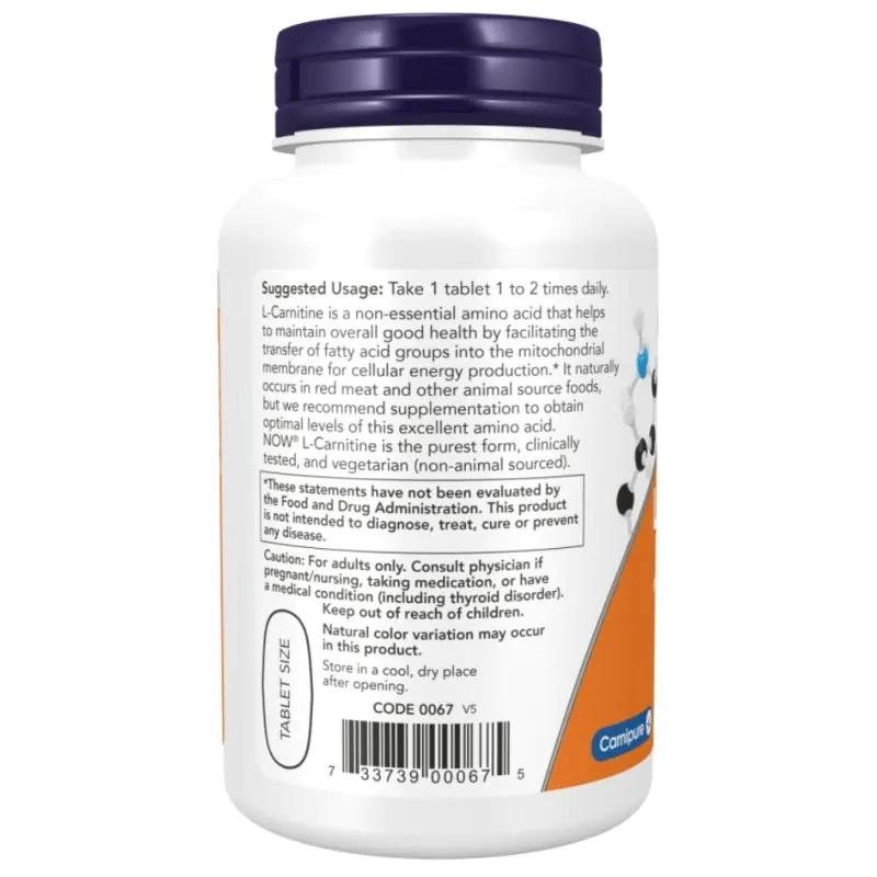 L-Carnitine 1000mg - NOW thumbnail 3