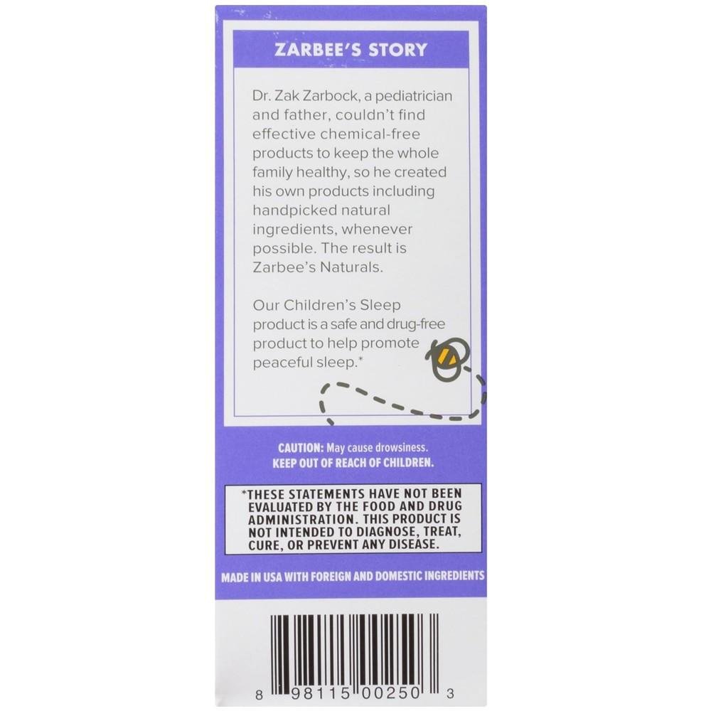 Zarbee's Naturals Children's Sleep Melatonin Supplement thumbnail 2