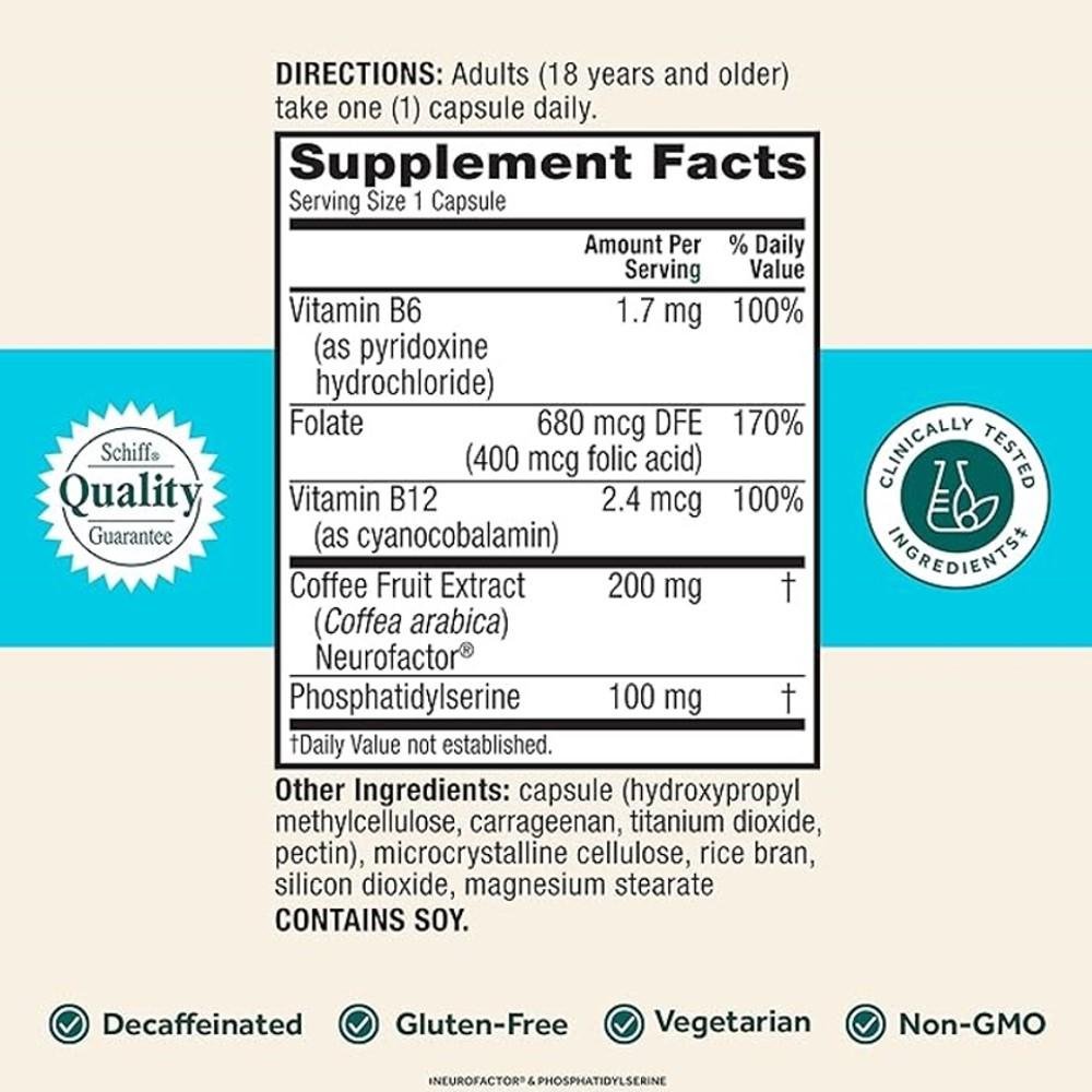 Neuriva Brain Health - Plus Vitamins B6, B12 & Folic Acid thumbnail 2