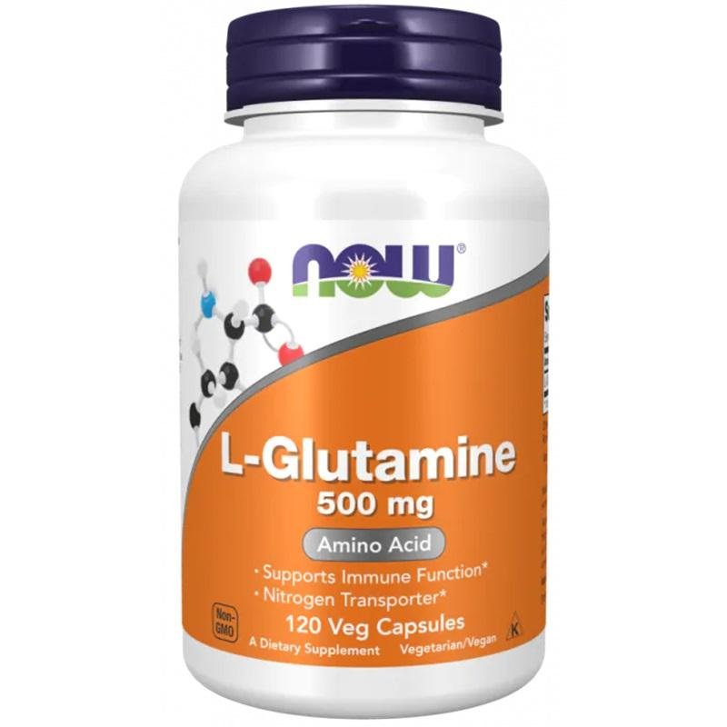NOW Foods L-Glutamine 500 Mg Amino Acid thumbnail 2