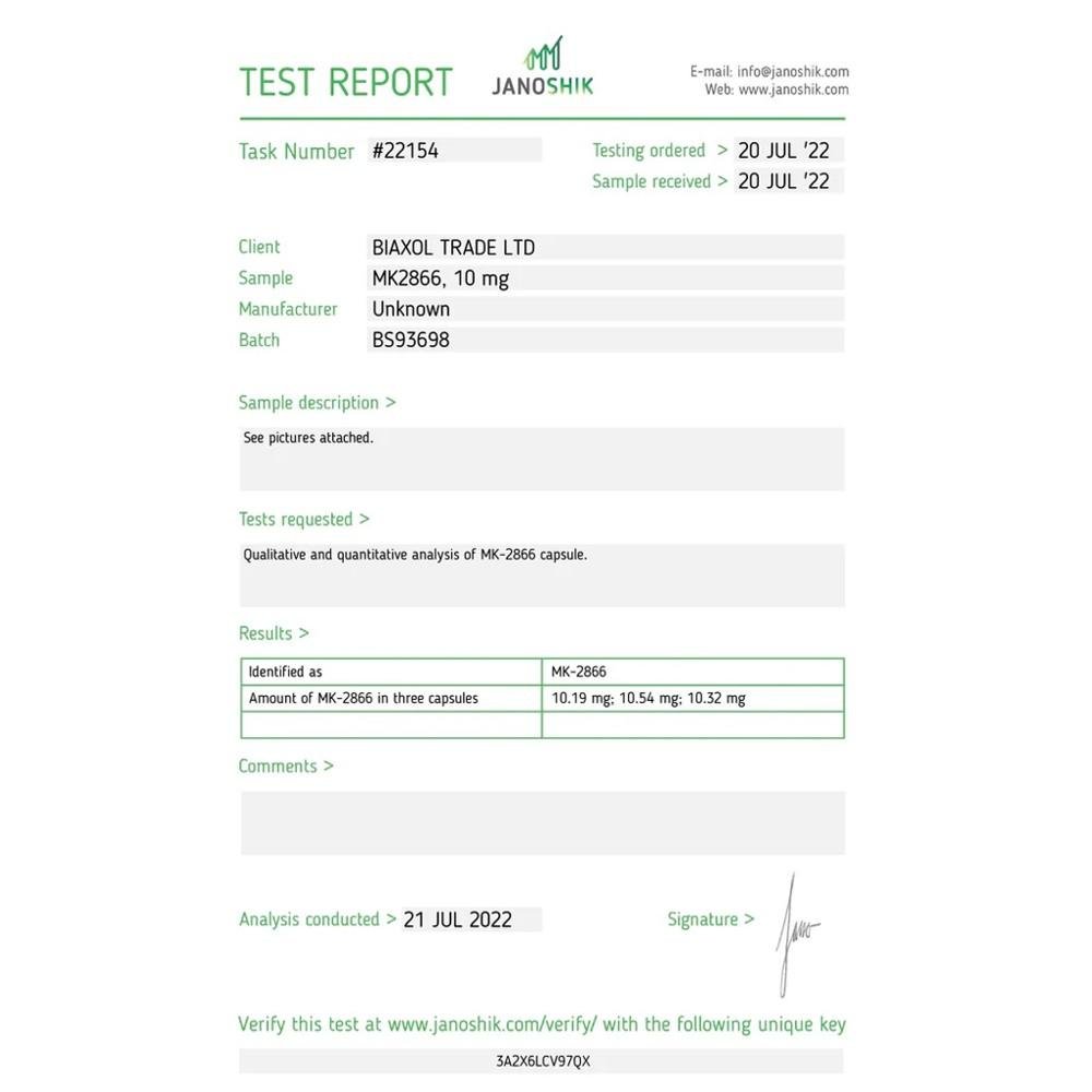 Biaxol Supplements Ostarine Mk-2866 - Muscle Growth thumbnail 2