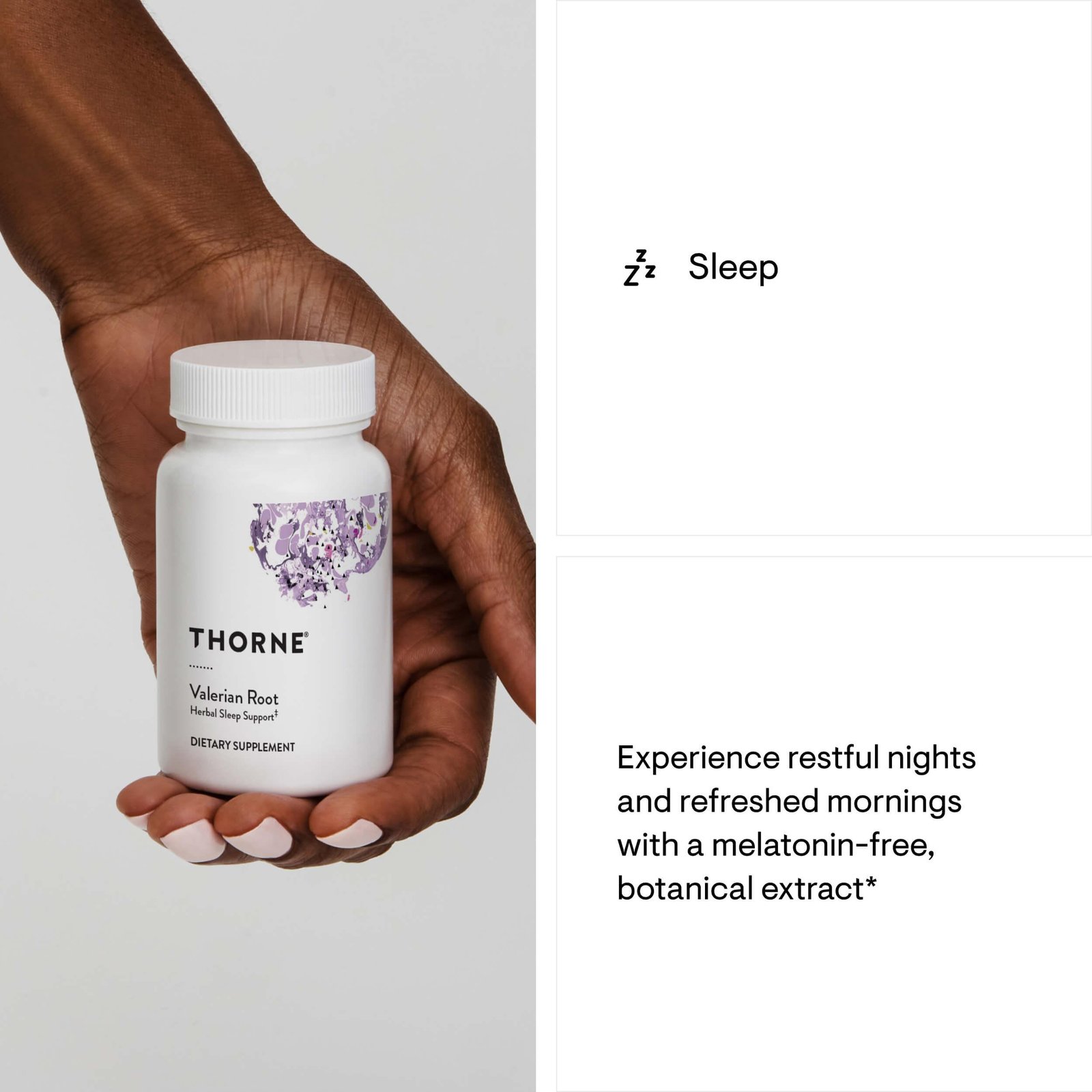 Thorne Valerian Root Herbal Sleep Support - 30 Capsules thumbnail 4