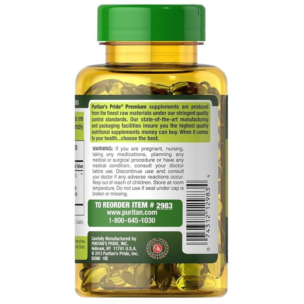 Puritan's Pride Garlic Oil 5000mg thumbnail 4