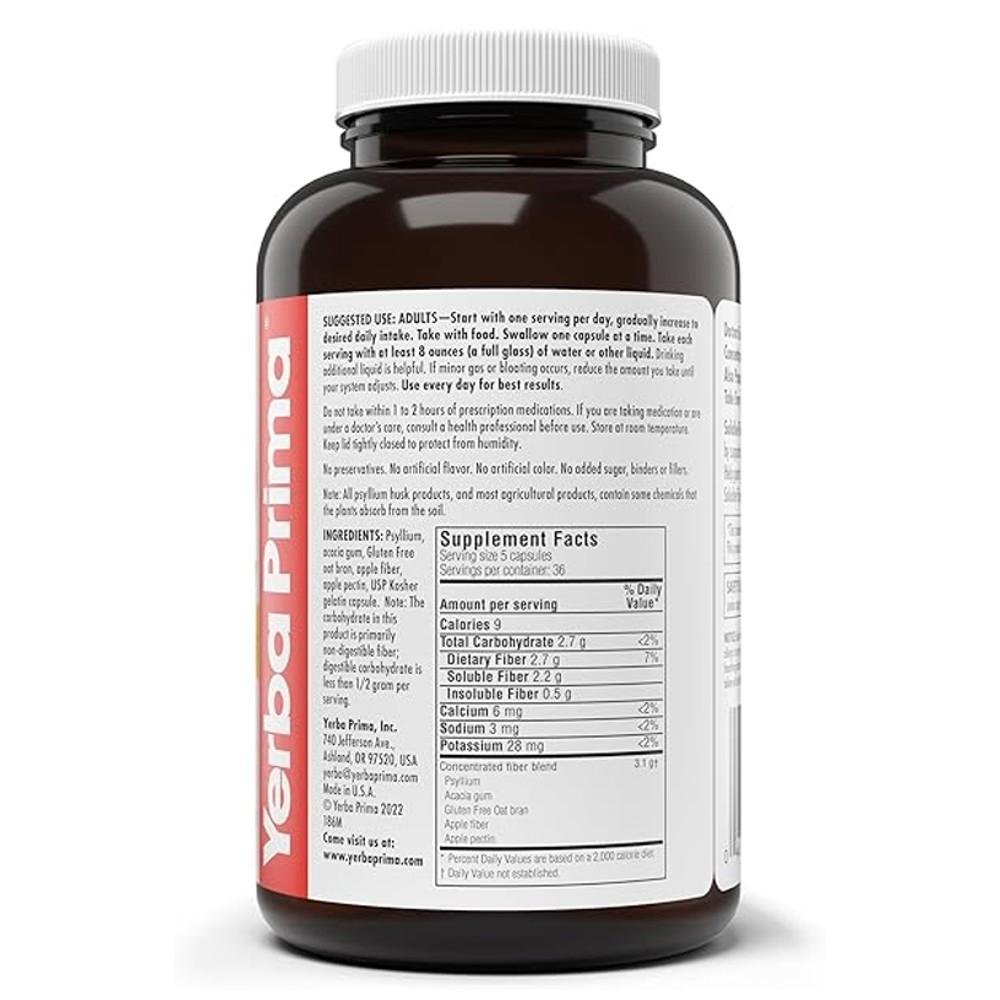 Yerba Prima Soluble Fiber Caps - Concentrated Soluble Fiber thumbnail 3