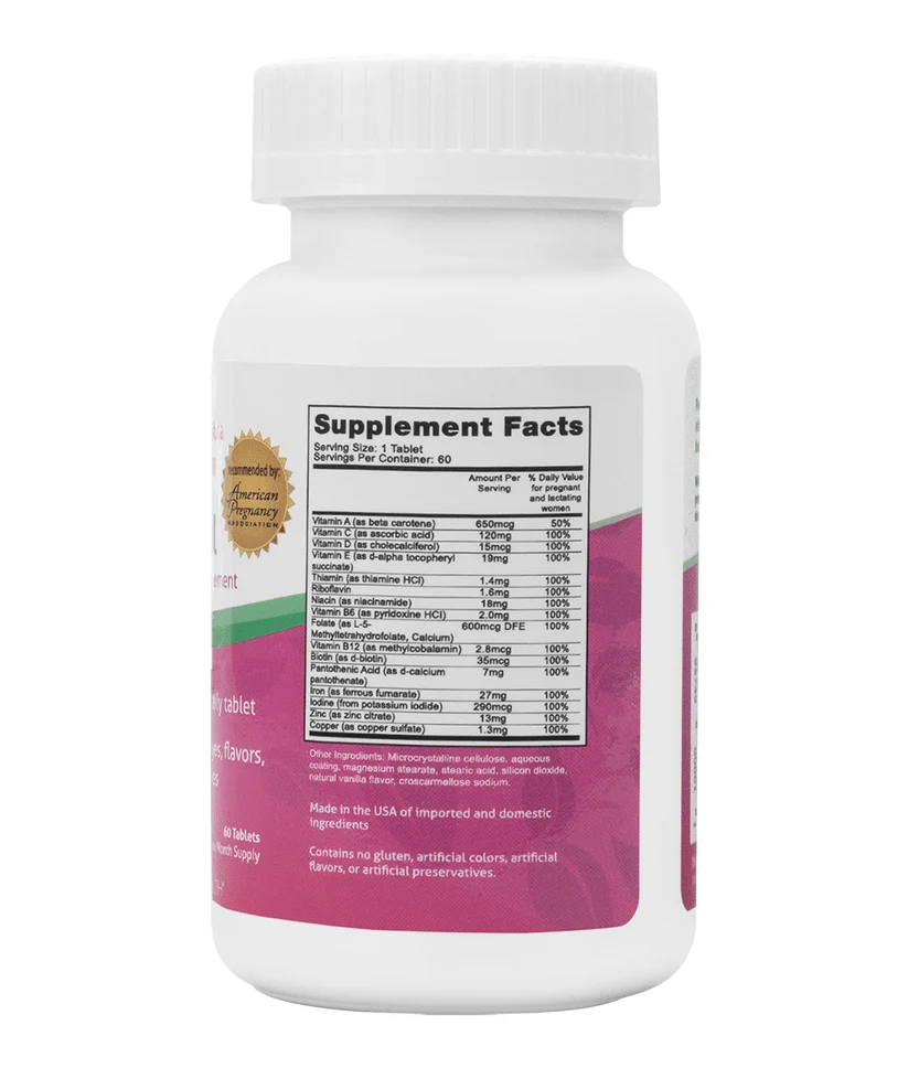 Fairhaven Health Peapod Prenatal Multivitamin Supplement 60 Tablets thumbnail 3