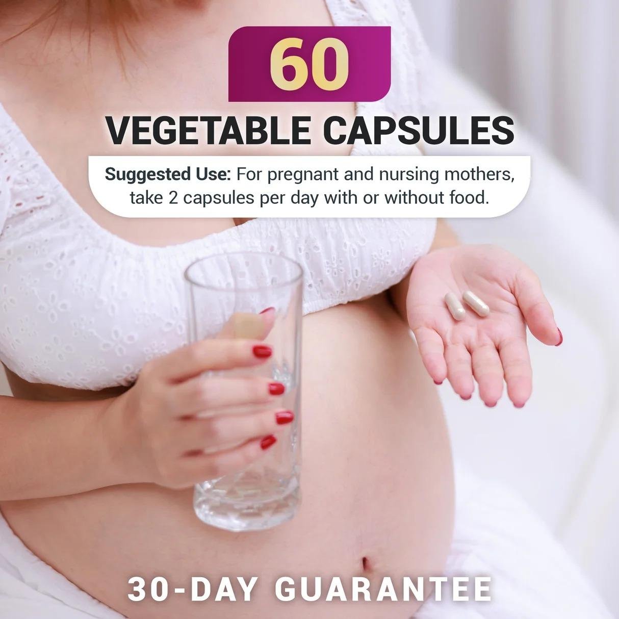 Dr Berg Natural Prenatal Vitamin with Folate and Omegas – 60 Capsules thumbnail 7