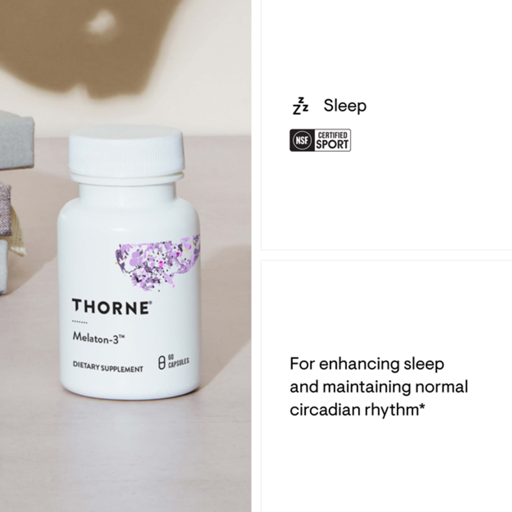 Melaton-3™ by Thorne - 60 Capsules thumbnail 3