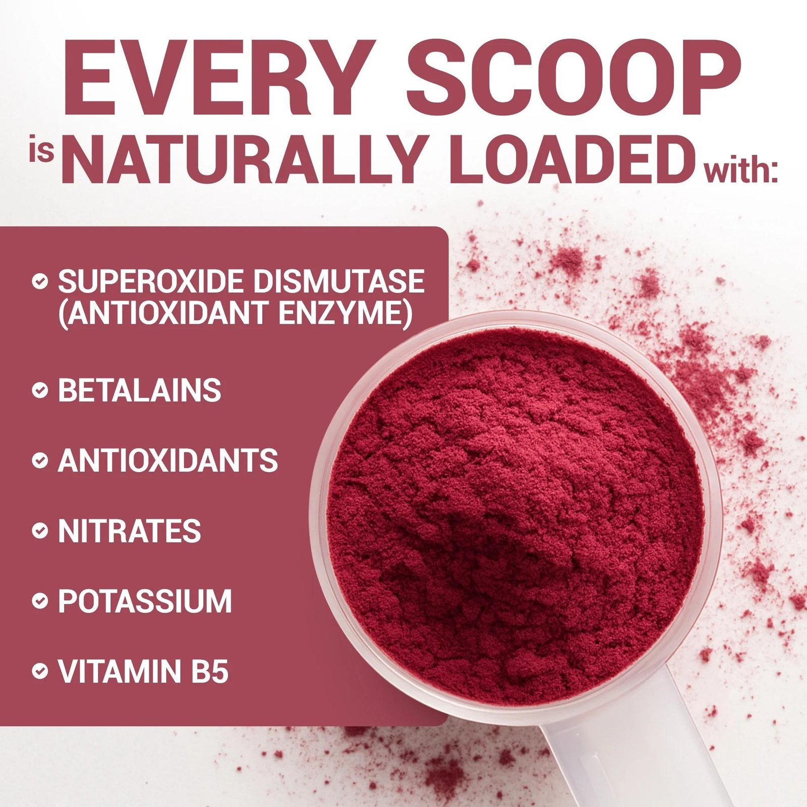 Dr Berg Organic Beetroot Juice Powder | Support Heart Health - 90g thumbnail 5