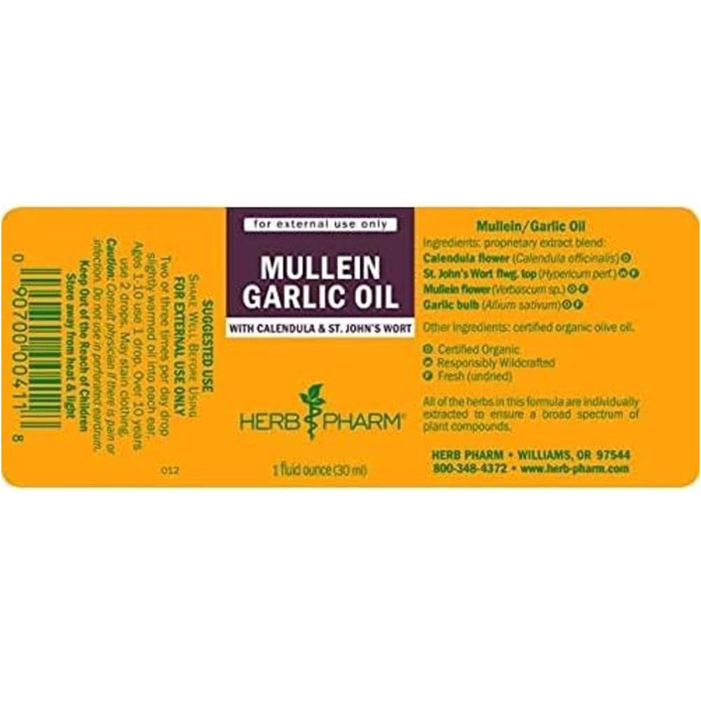Herb Pharm Mullein Garlic Oil thumbnail 2