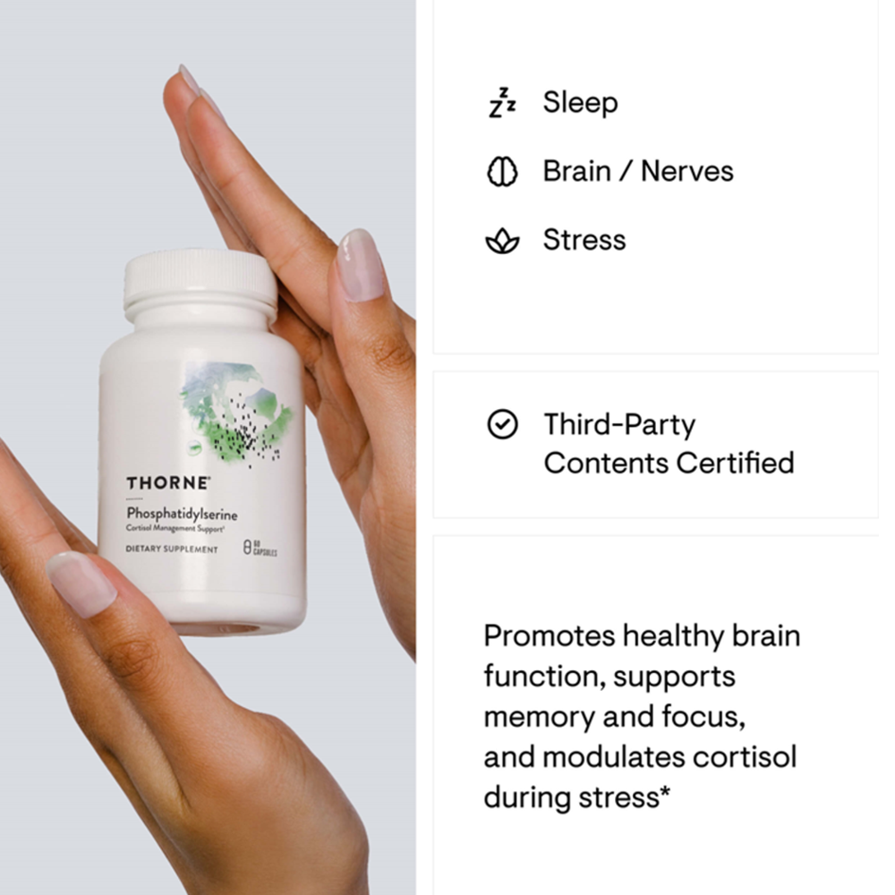 Thorne Phosphatidylserine - 60 Capsules thumbnail 3