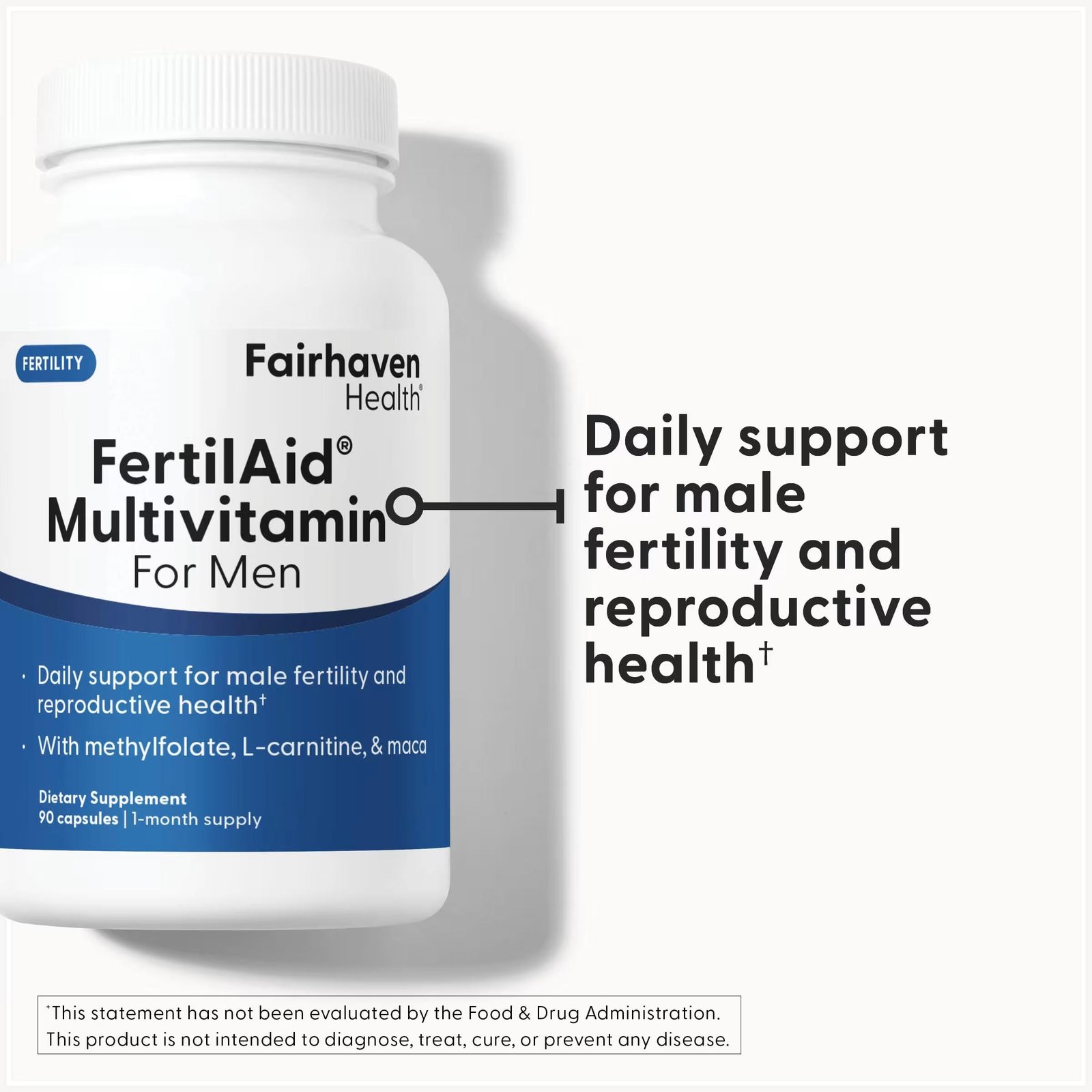 Fairhaven Health FertilAid for Men – 90 Capsules Men’s Health Supplement thumbnail 3