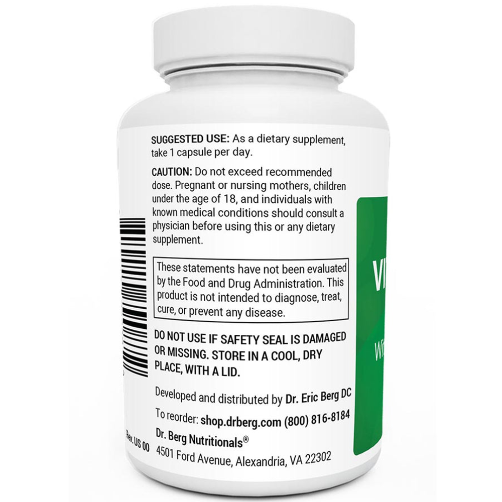 Dr Berg Natural Vitamin B12 – 1000 mcg of methylcobalamin – with B complex and magnesium – 60 capsules thumbnail 2