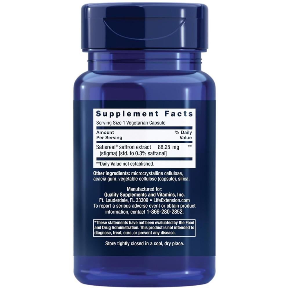 Life Extension Optimized Saffron – Mood & Appetite Support Capsules thumbnail 2