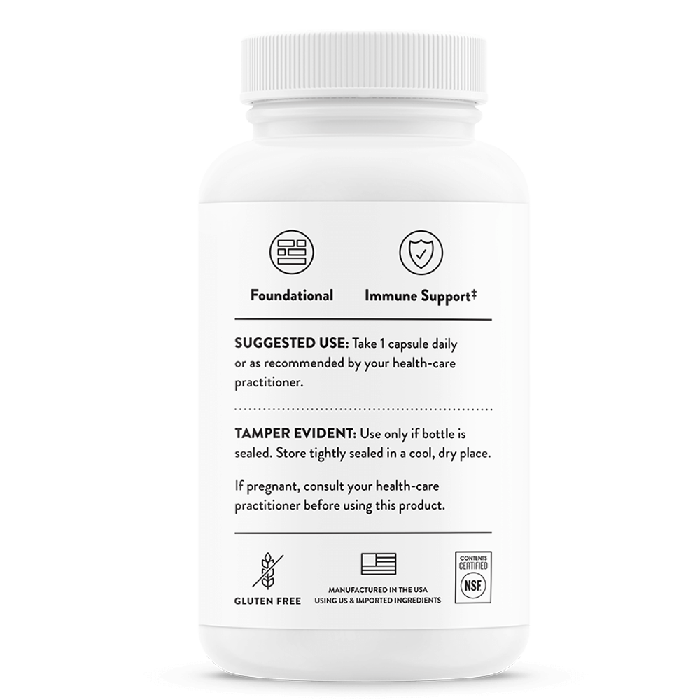 Thorne Zinc Bisglycinate – 30 Mg, 60 Capsules thumbnail 3