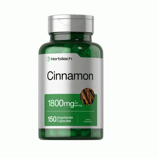 Horbäach Ultra Cinnamon | 1800mg per Serving | 150 Vegetarian Capsules | Herbal Supplement