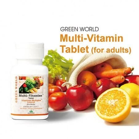 Green World Multivitamin Tablet For Adults Available Online In Pakistan