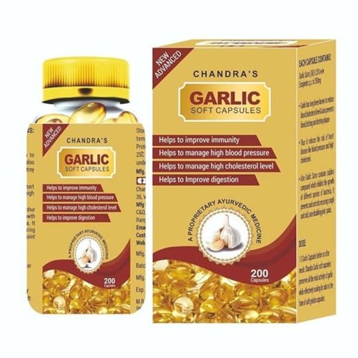 Chandra's Garlic Soft Capsules – Ayurvedic Herbal Support