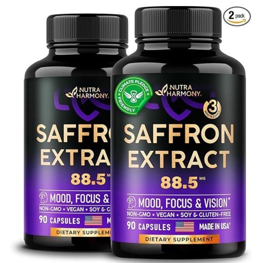 Nutra Harmony Saffron Extract 88.5mg - Mood, Focus & Vision