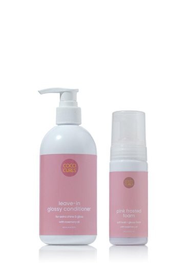 Coco Curls Pink Frosted Foam Soft Hold + Glossy Finish 250ml