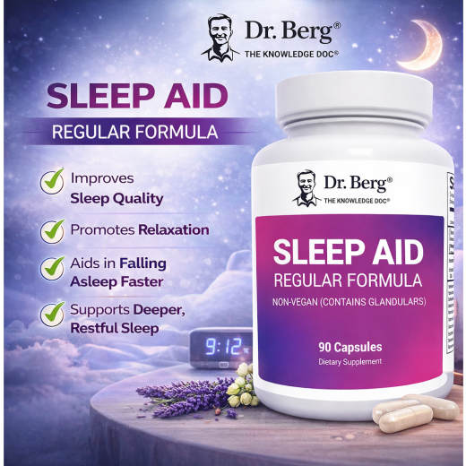Dr Berg Sleep Aid Regular Formula | Promotes Sleep – 90 Capsules