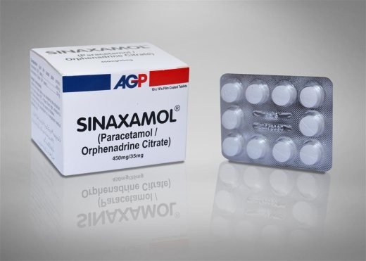 Sinaxamol Muscle Relaxant Tablet 450mg/35mg