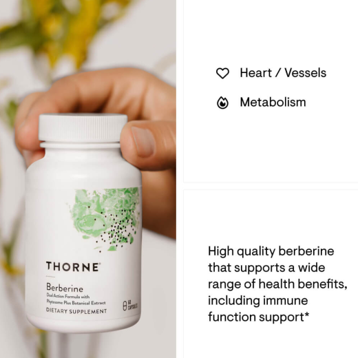 Thorne Berberine - Support Healthy Metabolism | 60 Capsules