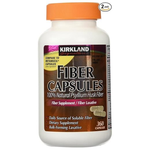 Kirkland Signature Fiber Capsules - Natural Psyllium Husk Fiber