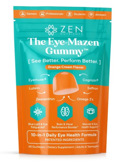 Zenutrients The Eye-Mazen Gummy Eye Vitamins for Vision and Eye Health 60 Gummies