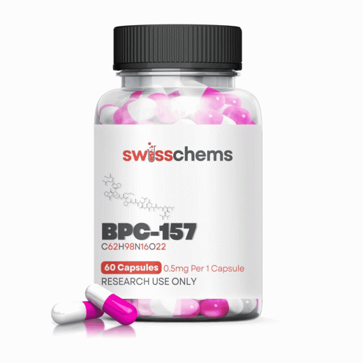 SwissChems BPC-157 – Advanced Research Peptide 60 Capsule 0.5mg
