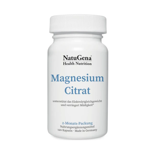 NatuGena Health Nutrition Magnesium Citrat | 120 Capsules