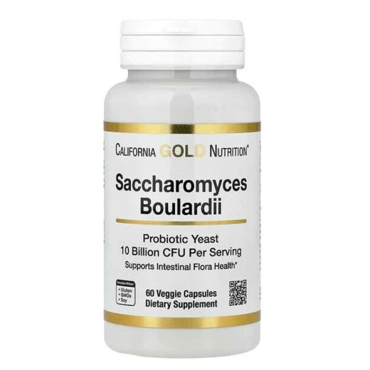 California Gold Nutrition Saccharomyces Boulardii 5 Billion Cfu per Cap 60 Veggie Capsules