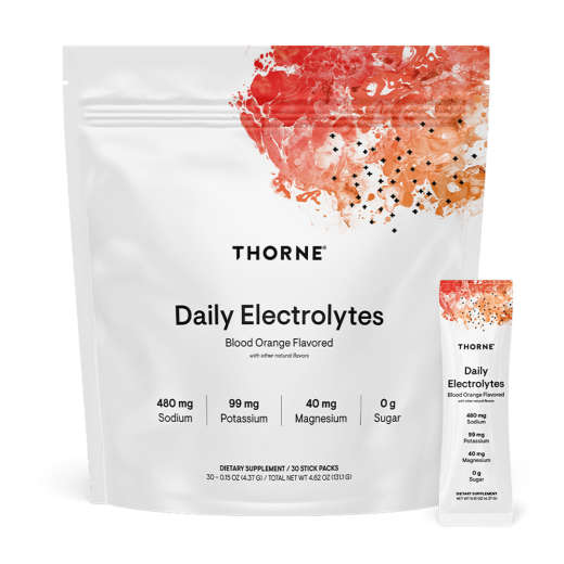 Thorne Daily Electrolytes - Blood Orange - 30 Scoops